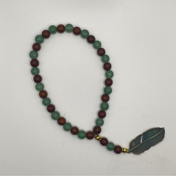 Gift Set -‘Luck of the Irish’- Adventurine anxiety beads and scented candle - Picture 2 of 7